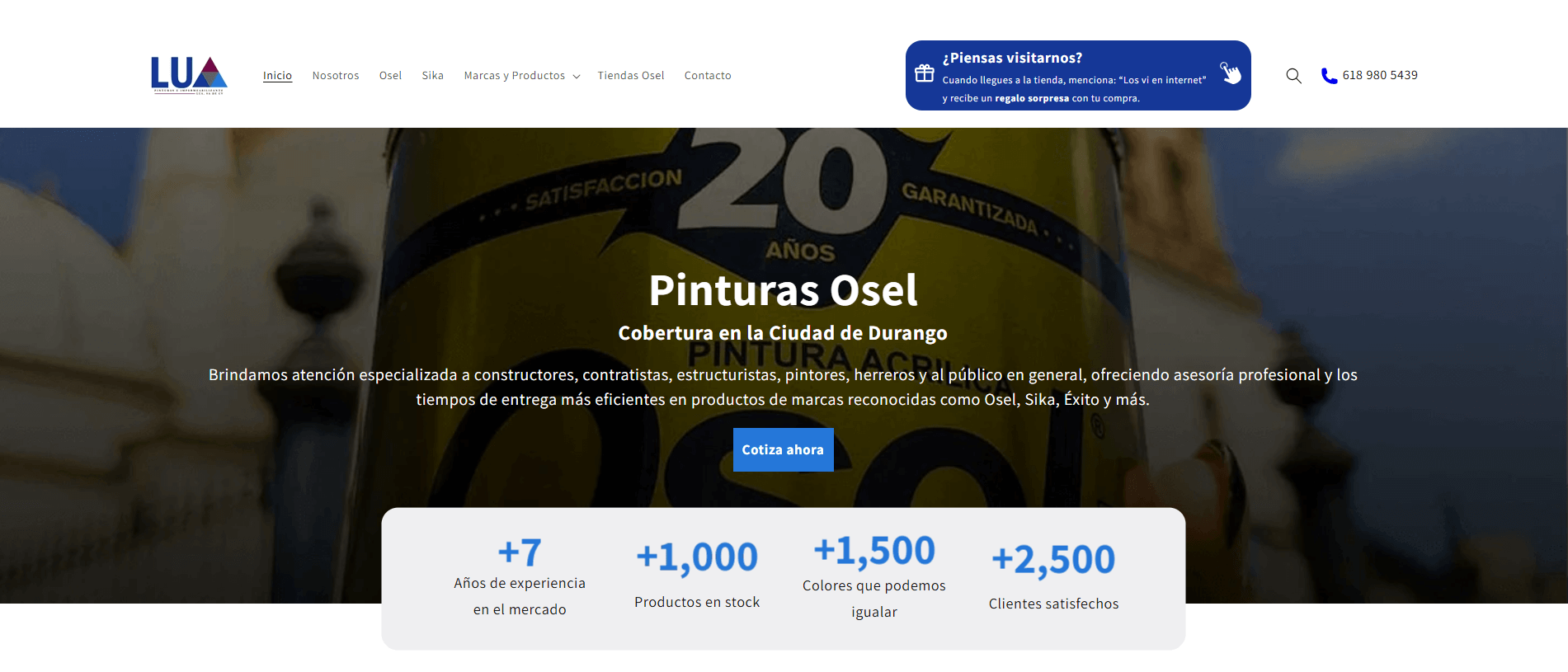 Pagina Web - Pinturas LUa